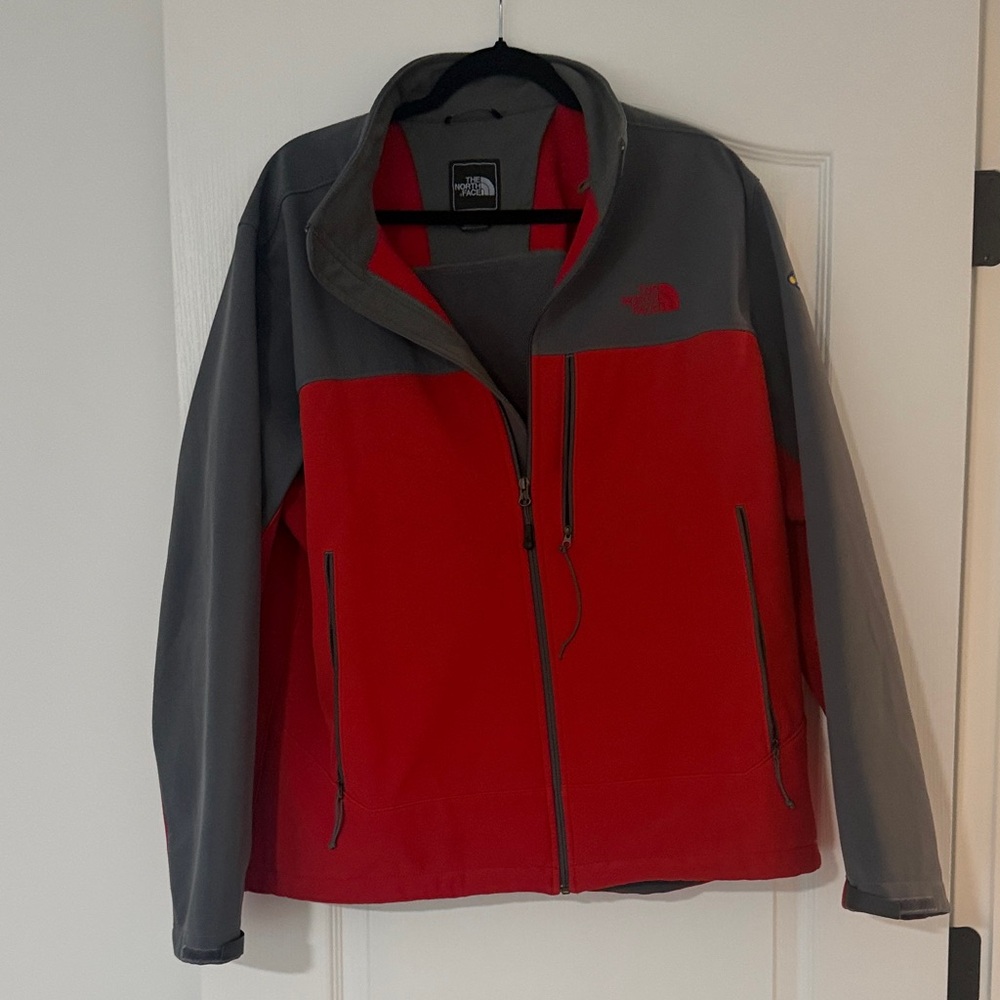 The North Face Men's Performance Jacket in Red and Gray